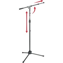 Fimer Frameworks GFW-MIC-2020 | Standart Tek Bölümlü Boom Kollu Tripod Mikrofon Standı