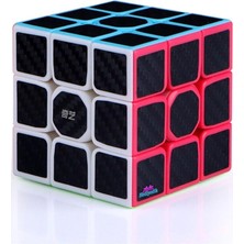 Fimer Qiyi Warrior S 3x3 Karbon Fiber Zeka Küpü Akıl Küpü Rübik Küp