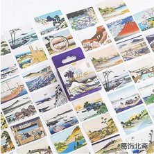Fimer Katsushika Hokusai Temalı 45 Adet Sticker Seti • Bullet Journal