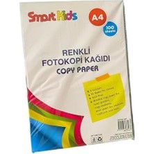 Fimer A4 Renkli Fotokopi Kağıdı, 5 Renk, 100 Adet, Lazer Yazıcı ve Fotokopi Makinesi Için