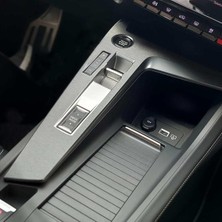 Fimer Design Peugeot 408 ile Uyumlu Orta Konsol Folyo Kaplama Set/fırçalı Füme
