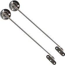 Fimer Kalkar Kapak Makası Frenli Dolap Çekmece Metal 25 cm Sessiz Açma Kapama Amortisör Piston Nikel Bar (1 Çift)
