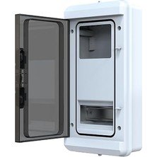 Fimer Kutusu 6 Sigortalı + Monofaze Sayaç Sıva Üstü Sayaç Kutusu IP65 18 x 36.5 x 9.6 cm Poli 116
