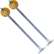 Fimer Düşer Kapak Makası Frenli Dolap Çekmece Metal 25 cm Sessiz Açma Kapama Amortisör Piston Açık Kahve Bar (2 Adet)