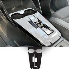 Fimer C3 Aircross ve E-C3 Uyumlu Vites Etrafı Piano Black Tpu Koruyucu, 2'li Set