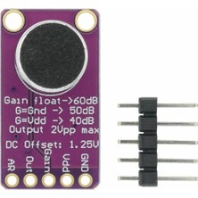Fimer Amplikatörlü Analog Mikrofon Modülü Stabil Otomatik 60DB Kazanç Kontrol