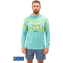 Fujin Pro Angler S26 T-Shirt Hooded Izohips Bold Mint