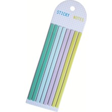 Fimer Renkli Yapışkan Not Kağıtları Defter Yer Imleri Etiket Ayraç Sticky Notes Uzun Şeritler (Renk 5)