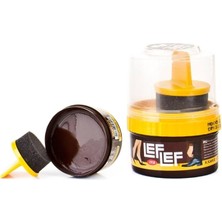Fimer Deri Cilalı Ayakkabı Boyası, Pratik Sünger Aplikatörlü Krem Boya, 50 ml (Koyukahve)