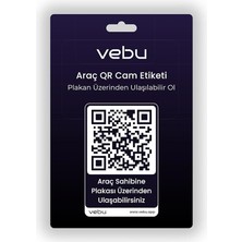 Fimer Araç Qr Kod Cam Etiketi, Dijital Numaratör, Plaka Üzerinden Ulaşılabilir Ol