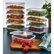 Fimer 3 Adet 1350 ml Buzluk Düzenleyici Saklama Kabı Sızdırmaz Kapaklı Bpa Free Pp5 Dondurucu Erzak Kutusu Dayanıklı Bulaşık Makinesine Uygun Gıda ile Temasa Uygun Şeffaf Pratik Düzenleme