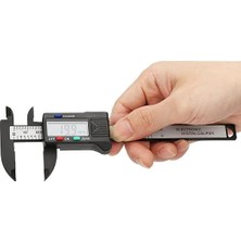 Fimer Dijital Kumpas, 150MM Karbon Fiber Gövde, LCD Ekran, Mm/inch Dönüştürme, Sıfırlama Fonksiyonu, Hassas Ölçüm Aleti