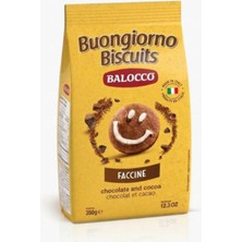 Balocco Faccine Çikolata ve Kakaolu Bisküvi 350 G E