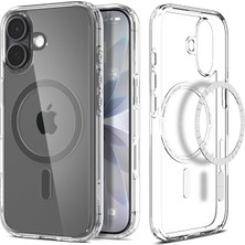 Fimer iPhone 17 ile Uyumlu Magsafe Kılıf Ultra Hybrid Mag Fit Sararmaya Dayanıklı Gri Şeffaf Kapak - ACS10083 (Spigen Tr Garantili)