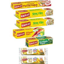 Fimer Ebat Pişirme Kağıdı + Streç Film 2 Adet + Fermuarlı Poşet + Buzdolabı Poşeti + Çöp Poşeti 2 Adet