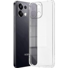 Fimer Eye - Oppo A6 Pro ile Uyumlu Kılıf Kamera Korumalı Şeffaf Yumuşak Silikon