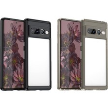 Fimer Google Pixel 7 Pro Shield Serisi Darbeye Dayanıklı Yarı Esnek Plastik Tpu Kılıf - AL8100 (Füme)
