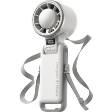 Fimer Airflow Pro Taşınabilir Mini Vantilatör - Buz Etkisi - Katlanabilir Tasarım ve Boyun Askılı - En Düşük Hızda 9 Saat 30 Dakikaya Varan Kullanım Süresi