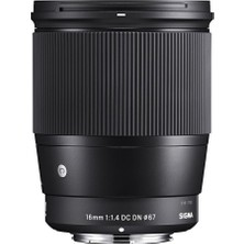 Fimer 402965 16MM F1,4 Dc Dn Objektif, Filtre Çapı: 67 Mm, Siyah