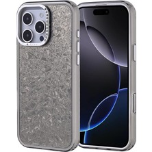 Fimer Apple Için Uyumlu iPhone 16 Pro Max Kılıf Taşlı Tasarımlı Zore Kapi Kapak Siyah