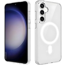 Fimer Samsung Galaxy S25 Fe Için Şeffaf Kılıf Mag-Clear Güçlü Manyetikli [magsafe ile Uyumlu] S25 Fe Koruyucu Sararmaya Dayanıklı Darbe Emici Pc+Tpu Hibrit Tasarım Samsung S25 Fe Kılıfı