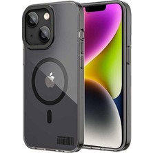 Fimer Iphone 14 Plus Için Kılıf Magsafe ile Uyumlu Coloured Glaze Serisi Kapak; Siyah