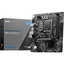 Fimer MB Pro H610M-E Soket 1700 Ddr5 5600MHZ(OC) HDMI VGA M.2 Usb3.2 1x 1g Lan Matx