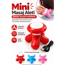 Evgereçlerim Mini Titreşimli Masaj Aleti 3 Başlıklı Omuz Boyun ve El Için