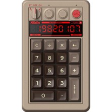 Fimer Retro 18 Mechanical Numpad, Supports Calculator Mode, Bluetooth/2.4g/wired Numpad For Windows And Android - C64 Edition