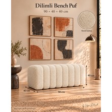 arge demo Ring Bench Çok Amaçlı Puf Bench (90X40X40 Cm)