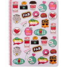 Fimer Color A4 Kareli Defter Sweet Fun - Gri
