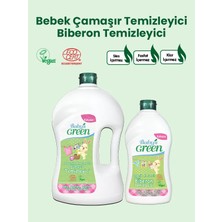 Baby's Green 2'li Set Organik Kokusuz Bebek Çamaşır Deterjanı 1,5 Lt - Organik Biberon Temizleyici 500 ml