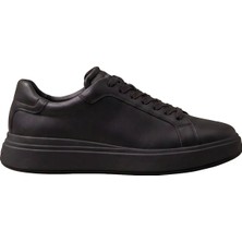 Calvin Klein Siyah Erkek Sneaker Low Top Lace Up Lth