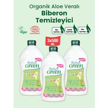 Baby's Green 3'lü Set Organik Aloeveralı Kokusuz Bebek Biberon Temizleyici 500 ml x 3 Adet Ekolojik