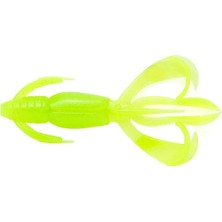 Fimer Crazy Flapper 3.6" #026S Clear Chartreuse Glow Silikon Yem