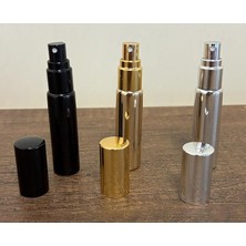 Fimer Adet Doldurulabilir Cep Parfüm Spreyi Gold Silver Black Renk Cam Parfüm Şişesi 10ML