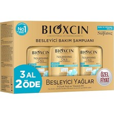 Fimer Besleyici Yağlar Şampuan 3 x 300 ml – Kuru ve Yıpranmış Saçlar Için, 9 Çiçek Yağı, Pantenol ve Biocomplex B11 Içerikli, Sülfatsız