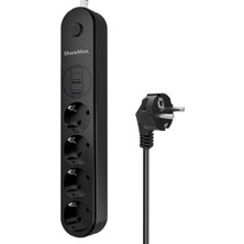 Fimer Showmax Serisi SH-4625 4lü 2m 10A 2500W 2xusb 1xtype-C Akım Korumalı Priz (4 Lü 2xusb 1x Type-C Çıkışlı)