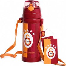 Fimer Lisanslı Çelik Matara - Parçalı Desenli Paslanmaz Su Matarası 425 ml