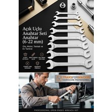 Fimer Açık Uçlu Anahtar Seti - Iki Ağızlı Anahtar - Iki Ucu Açık Vanadium Çelik Anahtar 8 Li Set 721779