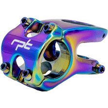 Fimer Sky Raptor Rainbow Bisiklet Kısa Gidon Boğazı 31.8 mm Bisiklet Yedek Parça Aksesuarı Rainbow