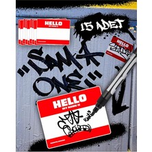 Fimer Hello My Name Is Sticker 15'li