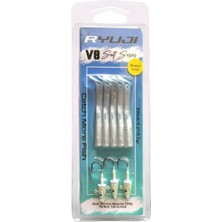 Fimer V8 8cm 5.5gr Silikon Yem Set (3+5) Pearl Glow