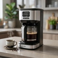 Fimer SCM-9042 Otomatik Filtre Kahve Makinesi, 14 Fincan 1.8l Cam Hazne, Taşma Önleyici, Zaman Ayarlı, Yıkanabilir Hazne