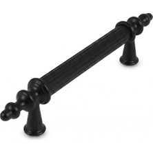 Fimer Home 6 Adet Dekoratif Metal Dolap Kulpu Çekmece Kulpu Mobilya Kulpu Vintage Kulp Seti Şık Tasarım Dolap Sapı Çekmece Sapı Kapak Kulpu (Siyah, 170 Mm)