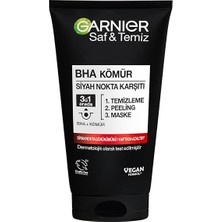 Fimer Skin Naturals Saf & Temiz Siyah Nokta Karşıtı Kömürlü 3'ü 1 Arada (1 x 150 Ml)