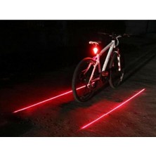 Fimer Bisiklet Lazer Güvenlik Şeriti LED Stop Lambası 7 Fonksiyon 5 LED PRA-1679924-4915 Kırmızı Unisex 248614541315