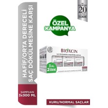 Fimer Klasik Bitkisel Kuru ve Normal Saçlar Için 3X300 ml Saç Dökülmesine Karşı Şampuan