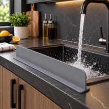 Fimer Lavabo Önü Su Sıçrama Önleyici Bariyer Tezgah Koruyucu 42CM