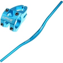 Fimer Mavi Bisiklet Alümiyum Gidon+Boğaz 780MM 31,8mm Bisiklet Direksiyon + Boğaz